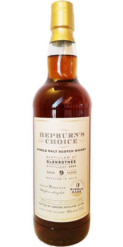 Glenrothes 2004 LsD Hepburn's Choice