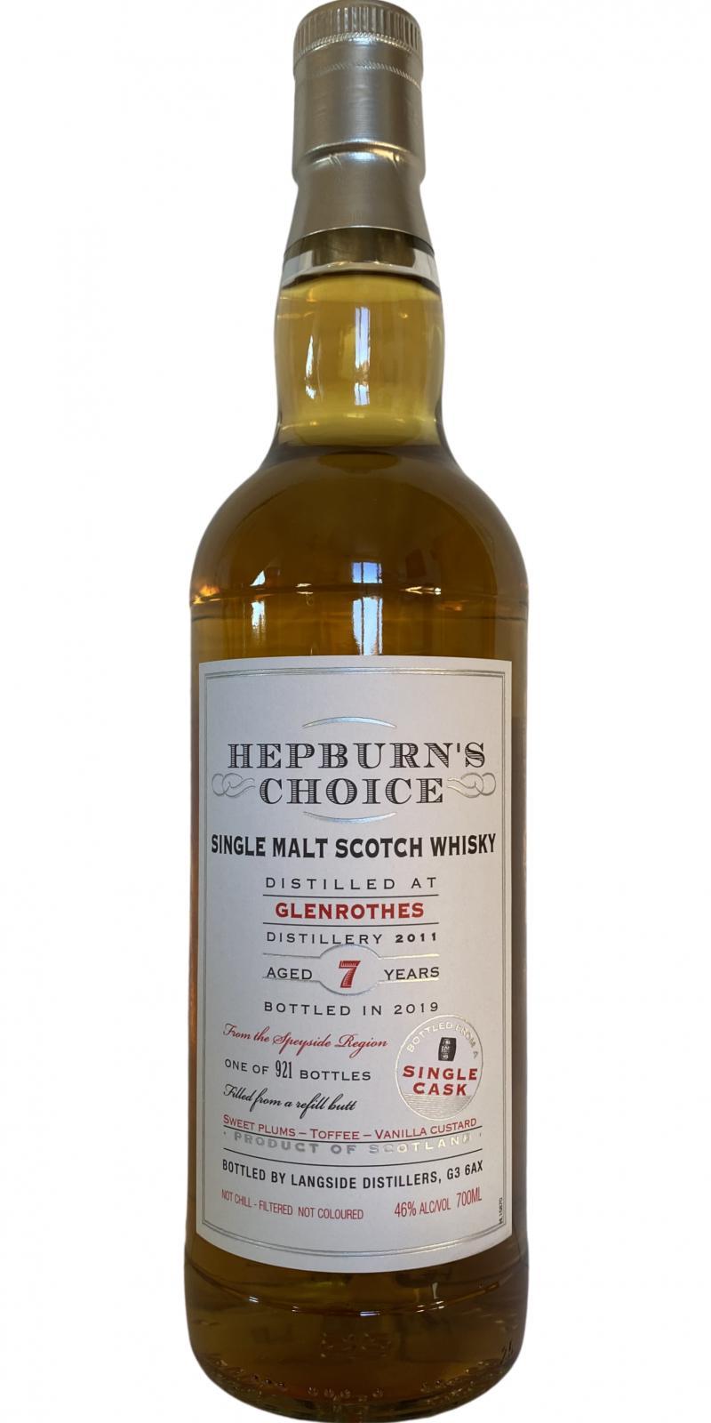 Glenrothes 2011 LsD Hepburn's Choice