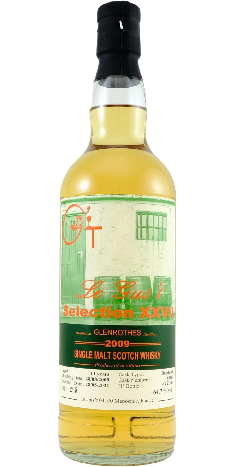 Glenrothes 2009 LEG Selection XXVII