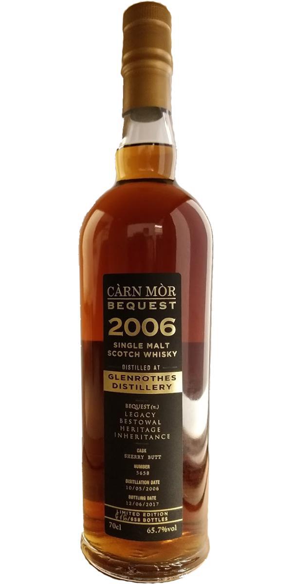 Glenrothes 2006 MMcK Càrn Mòr - Bequest