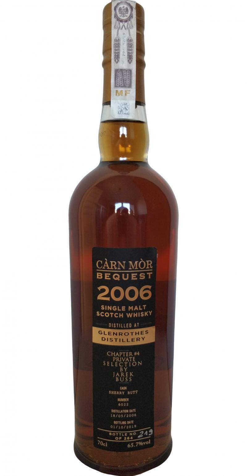 Glenrothes 2006 MMcK Càrn Mòr Bequest