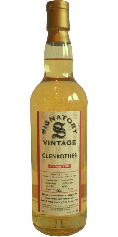 Glenrothes 1989 SV