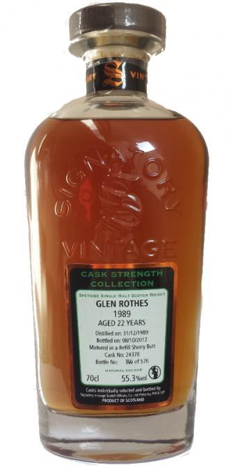 Glenrothes 1989 SV Cask Strength Collection