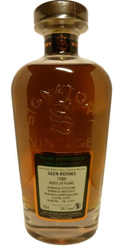 Glenrothes 1989 SV Cask Strength Collection