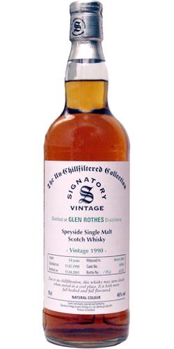 Glenrothes 1990 SV The Un-Chillfiltered Collection