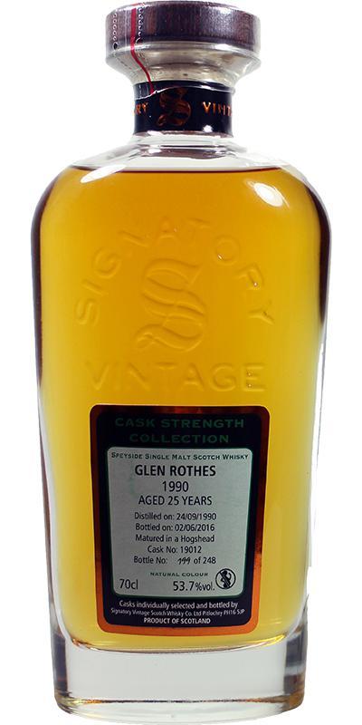 Glenrothes 1990 SV Cask Strength Collection