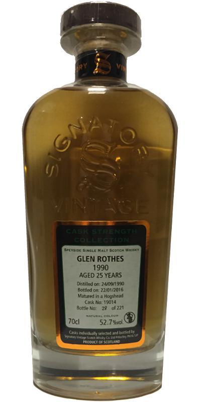 Glenrothes 1990 SV Cask Strength Collection