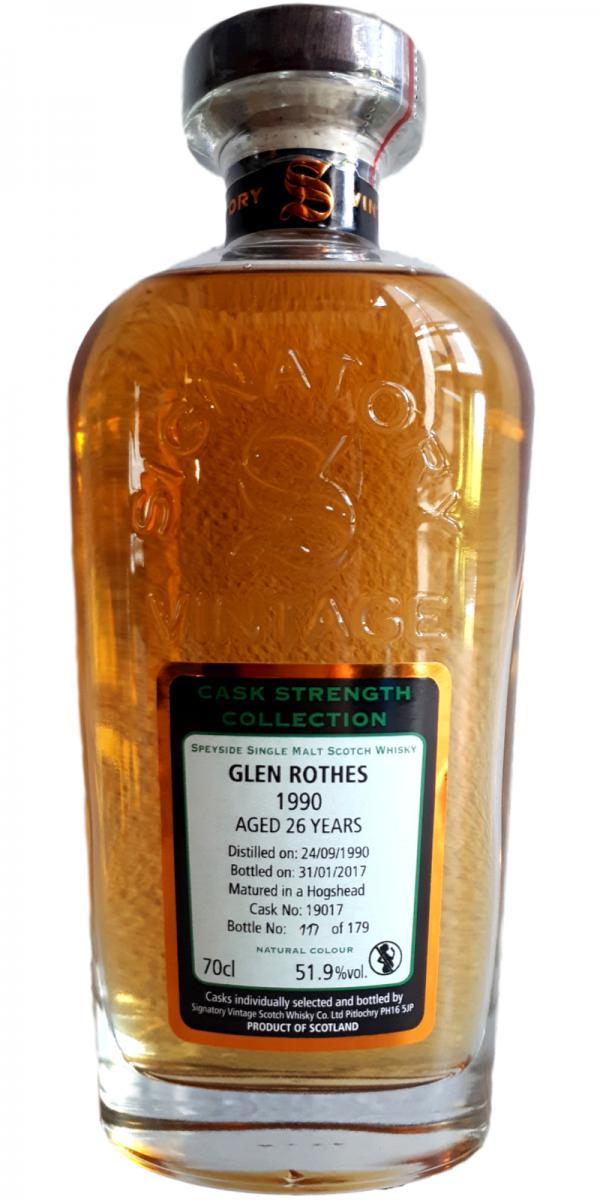 Glenrothes 1990 SV Cask Strength Collection