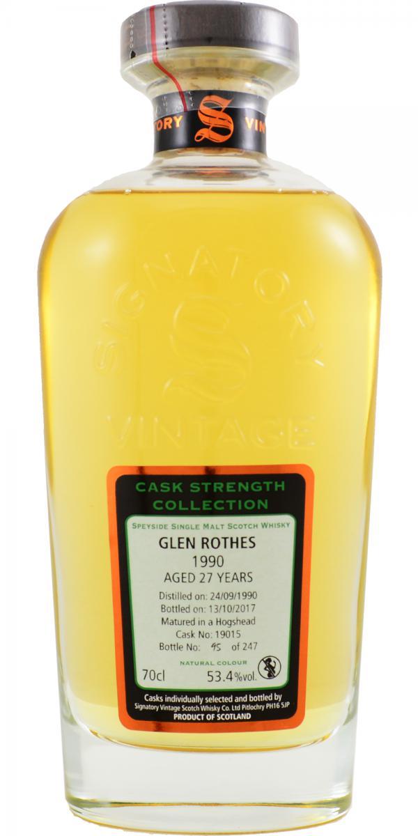 Glenrothes 1990 SV Cask Strength Collection