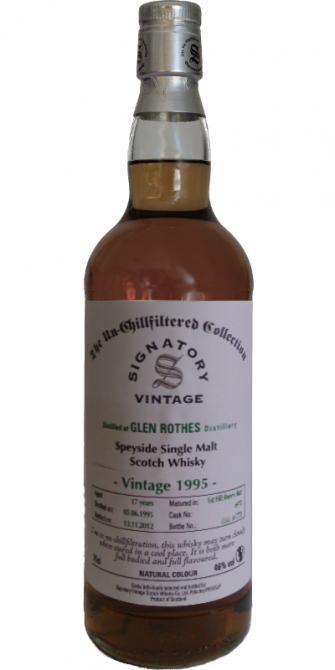 Glenrothes 1995 SV The Un-Chillfiltered Collection