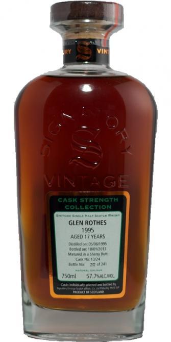Glenrothes 1995 SV Cask Strength Collection
