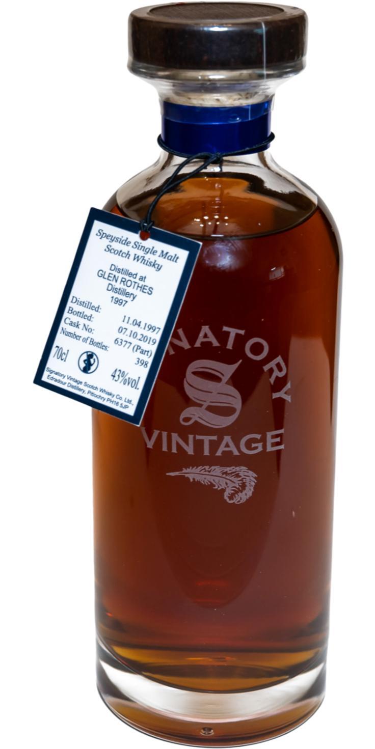 Glenrothes 1997 SV The Decanter Collection