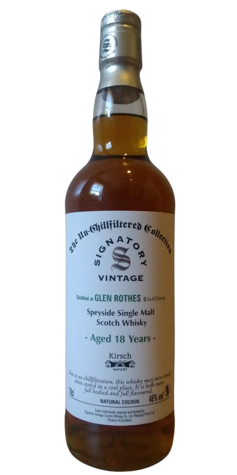 Glenrothes 1997 SV The Un-Chillfiltered Collection