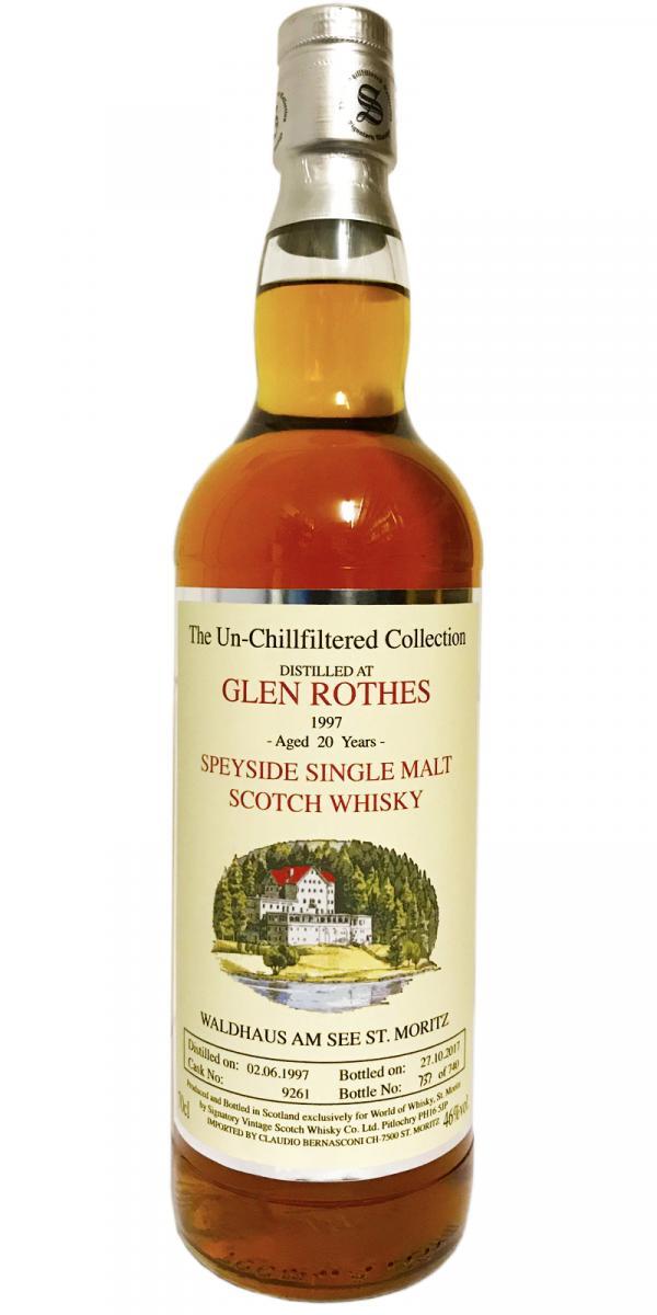 Glenrothes 1997 SV The Un-Chillfiltered Collection - Waldhaus am See