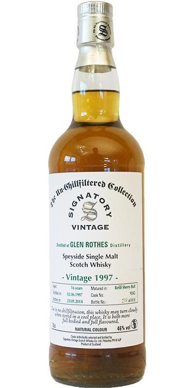 Glenrothes 1997 SV The Un-Chillfiltered Collection