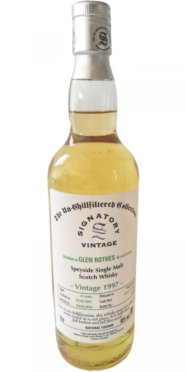 Glenrothes 1997 SV The Un-Chillfiltered Collection