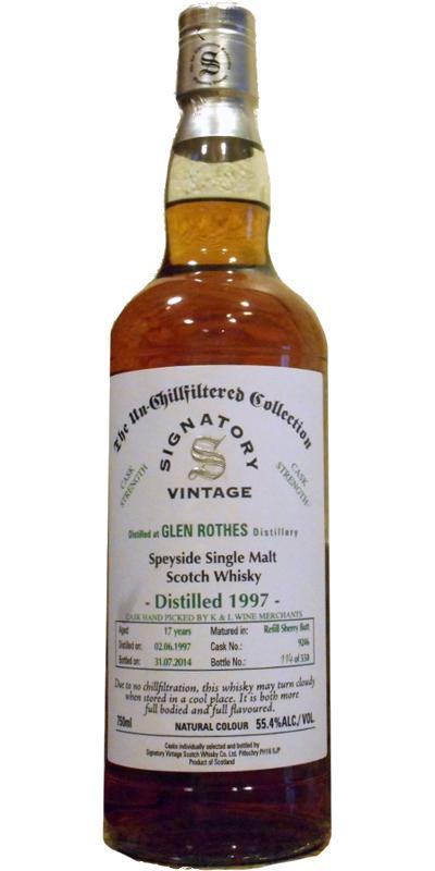 Glenrothes 1997 SV The Un-Chillfiltered Collection - Cask Strength