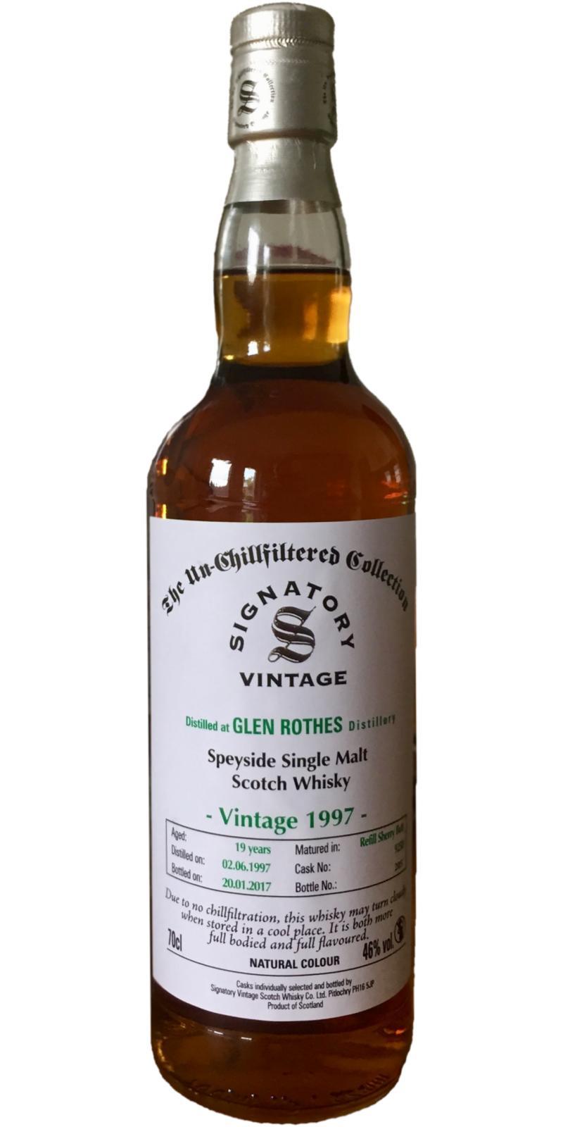 Glenrothes 1997 SV The Un-Chillfiltered Collection