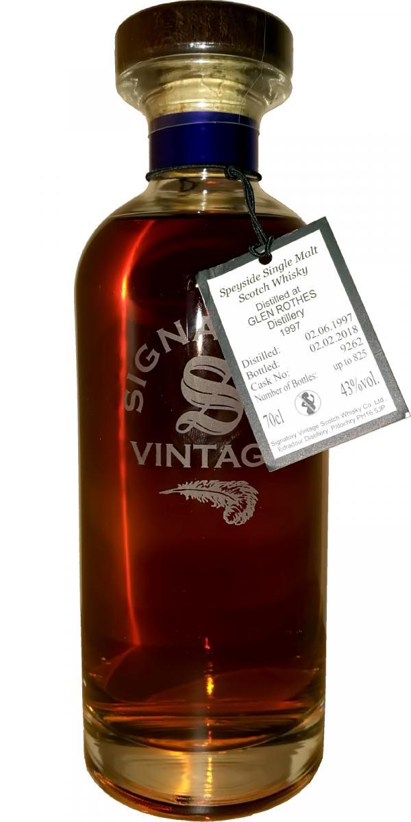 Glenrothes 1997 SV The Decanter Collection