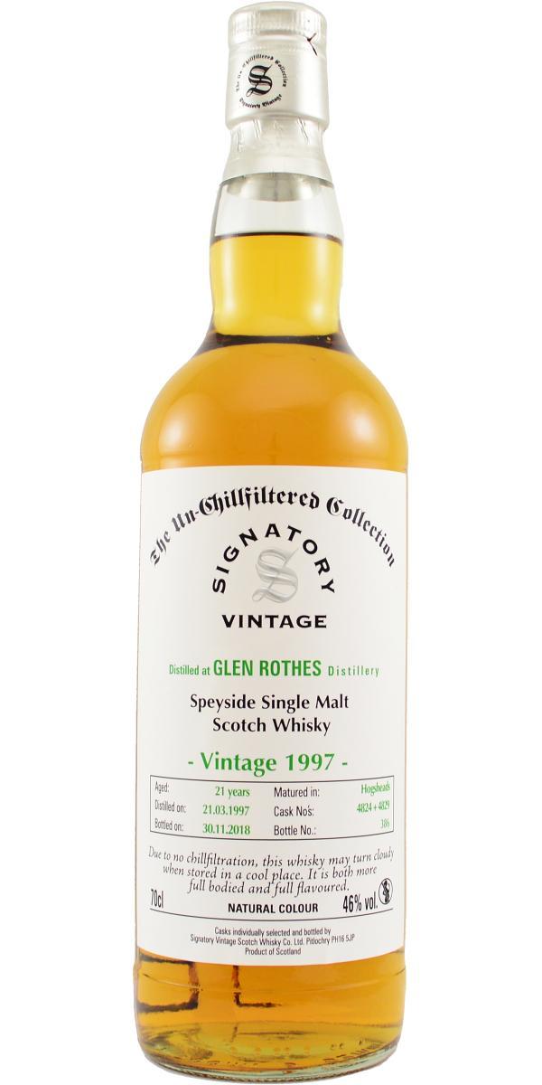 Glenrothes 1997 SV The Un-Chillfiltered Collection