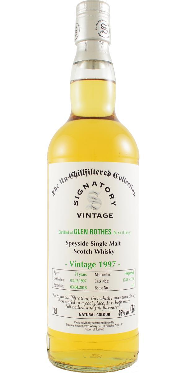 Glenrothes 1997 SV The Un-Chillfiltered Collection