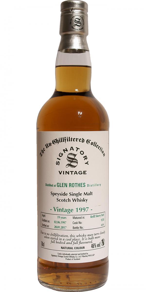 Glenrothes 1997 SV The Un-Chillfiltered Collection