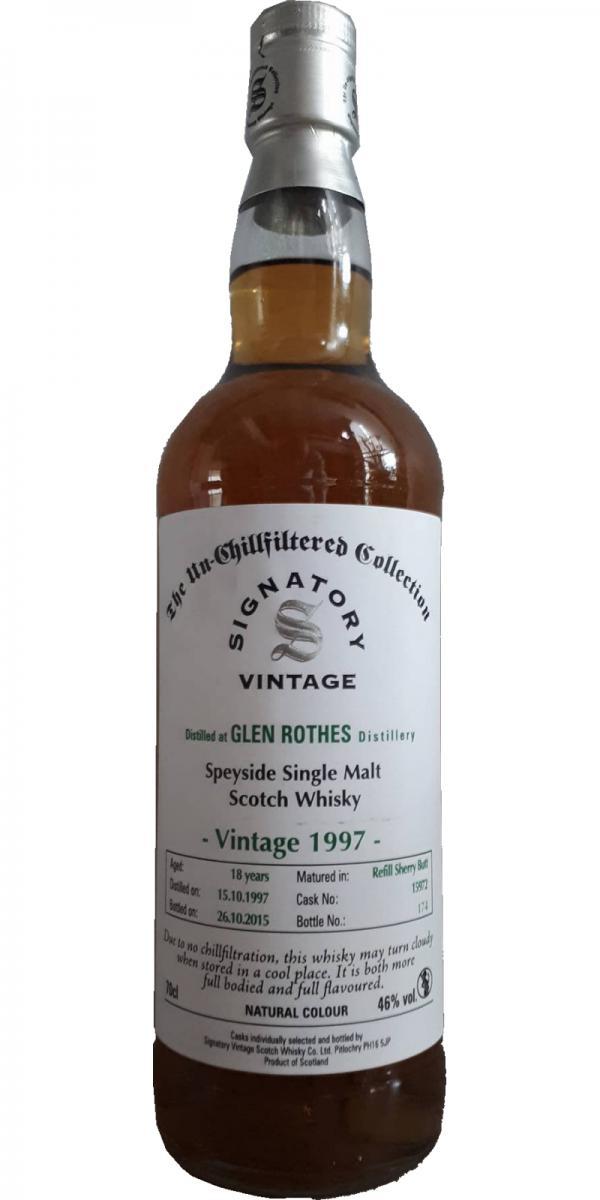 Glenrothes 1997 SV The Un-Chillfiltered Collection