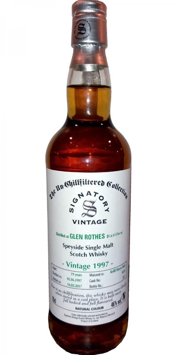 Glenrothes 1997 SV The Un-Chillfiltered Collection