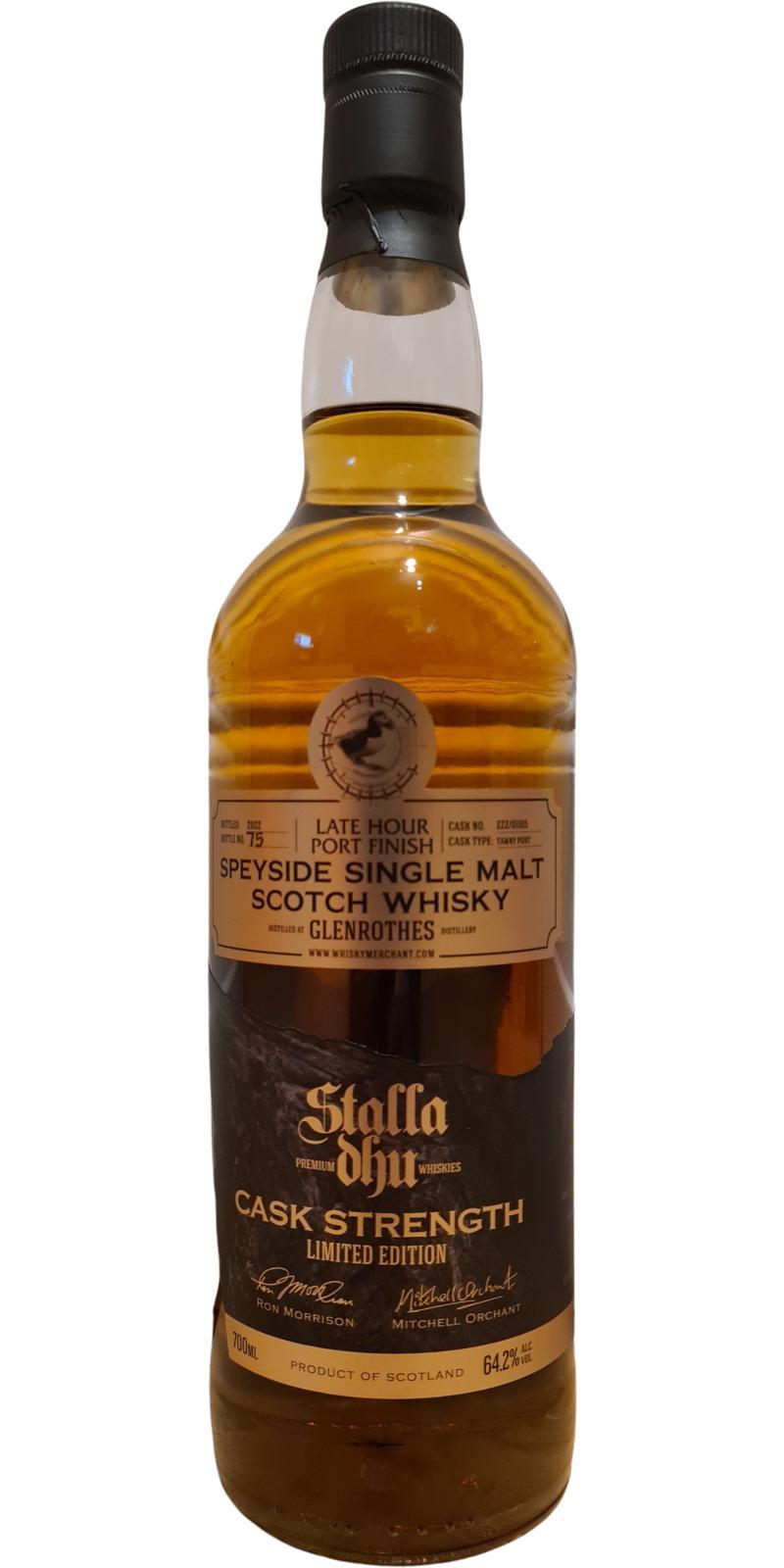 Glenrothes Late Hour Port Finish Cask Strength - Limited Edition