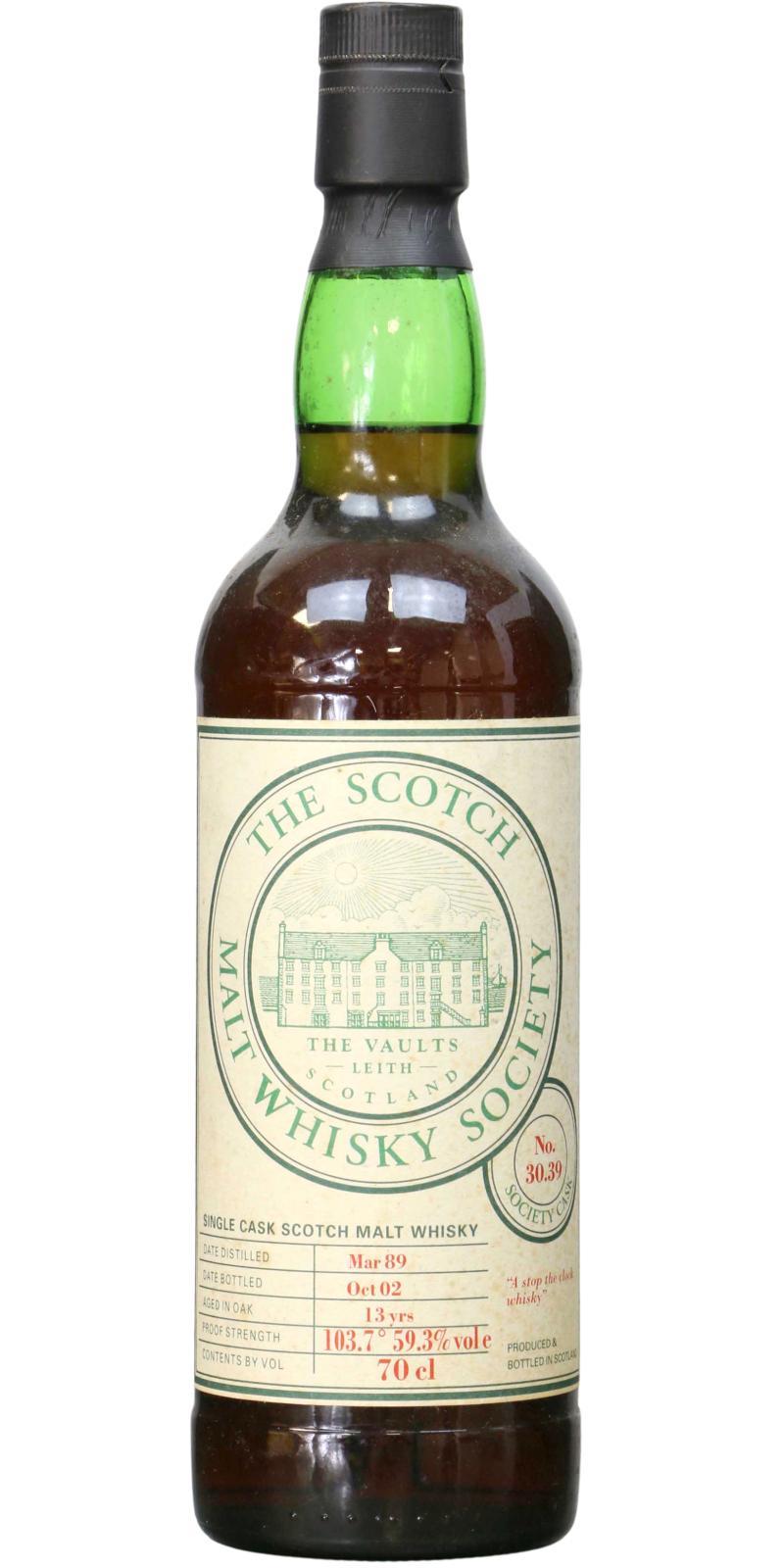Glenrothes 1989 SMWS 30.39 A stop-the-clock whisky