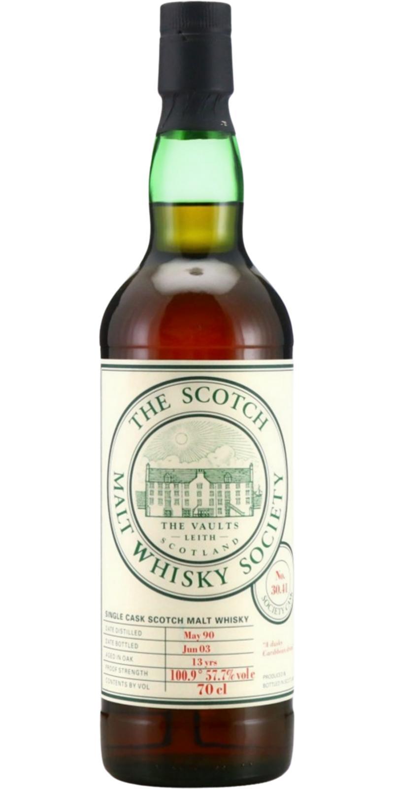 Glenrothes 1990 SMWS 30.41 A dusky Caribbean dram