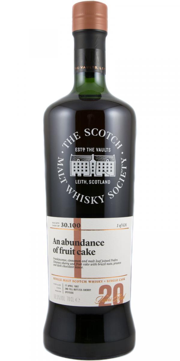 Glenrothes 1997 SMWS 30.100 An abundance of fruit cake