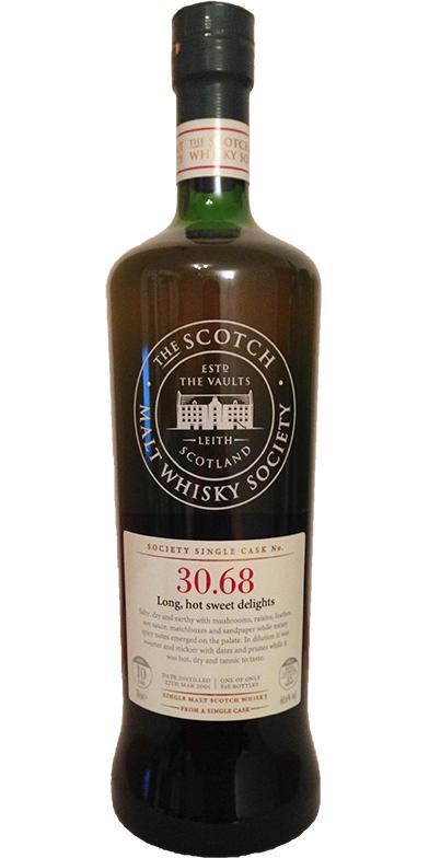 Glenrothes 2001 SMWS 30.68 Long, hot sweet delights