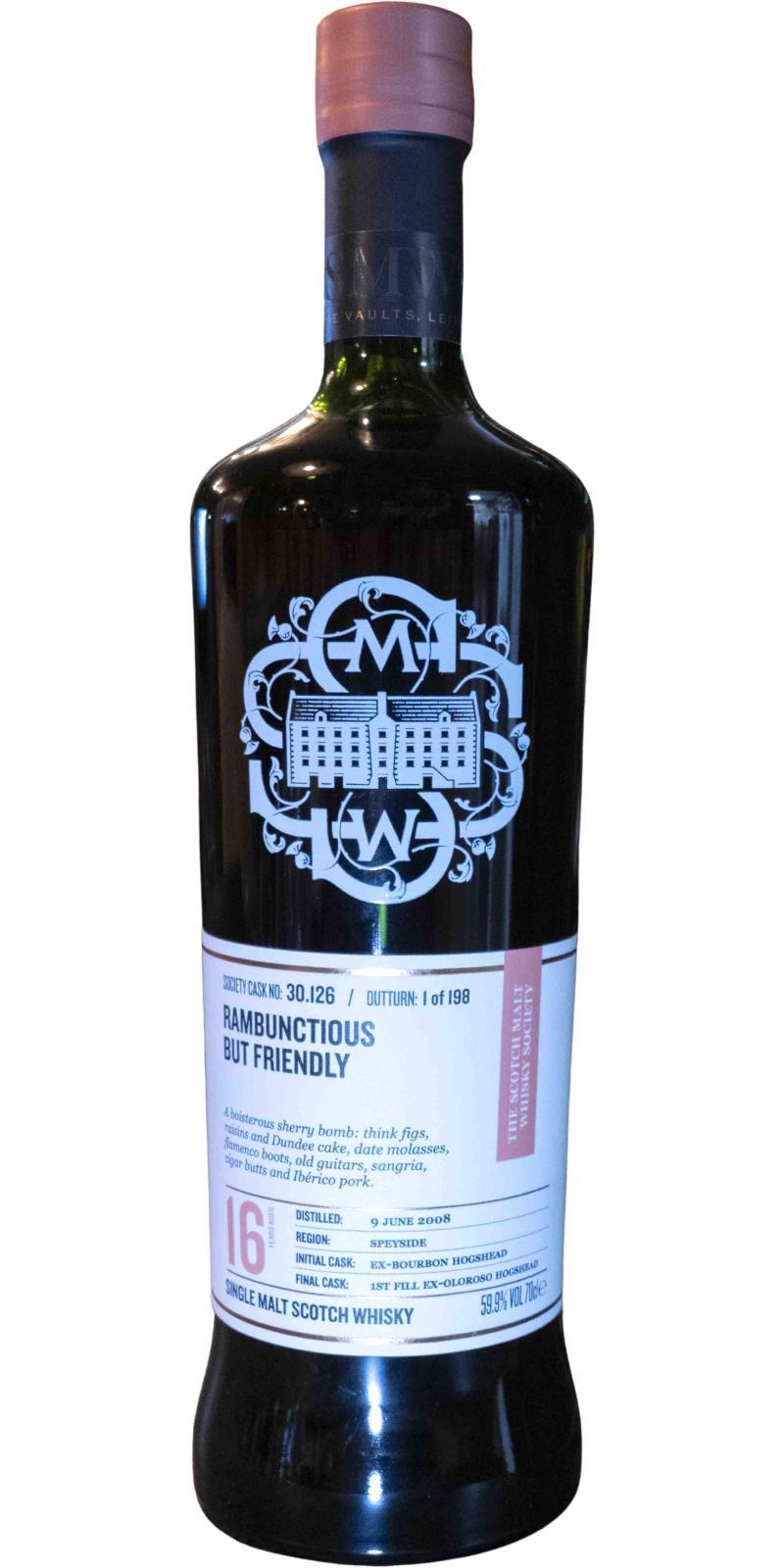 Glenrothes 2008 SMWS 30.126 Rambunctios but friendly