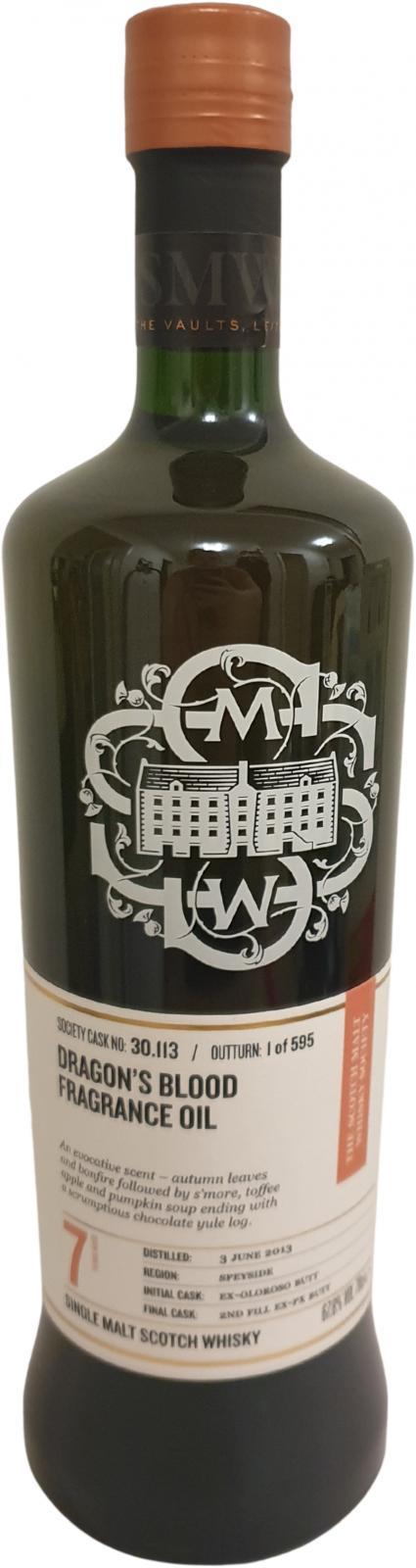 Glenrothes 2013 SMWS 30.113 Dragon's blood fragrance oil