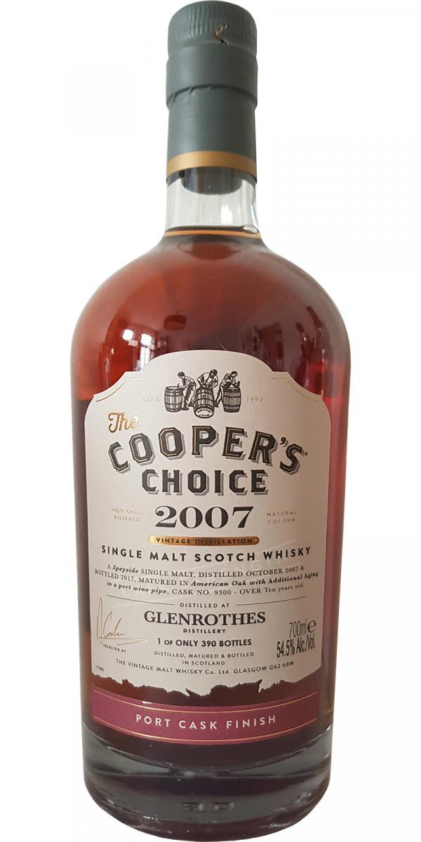 Glenrothes 2007 VM The Cooper's Choice