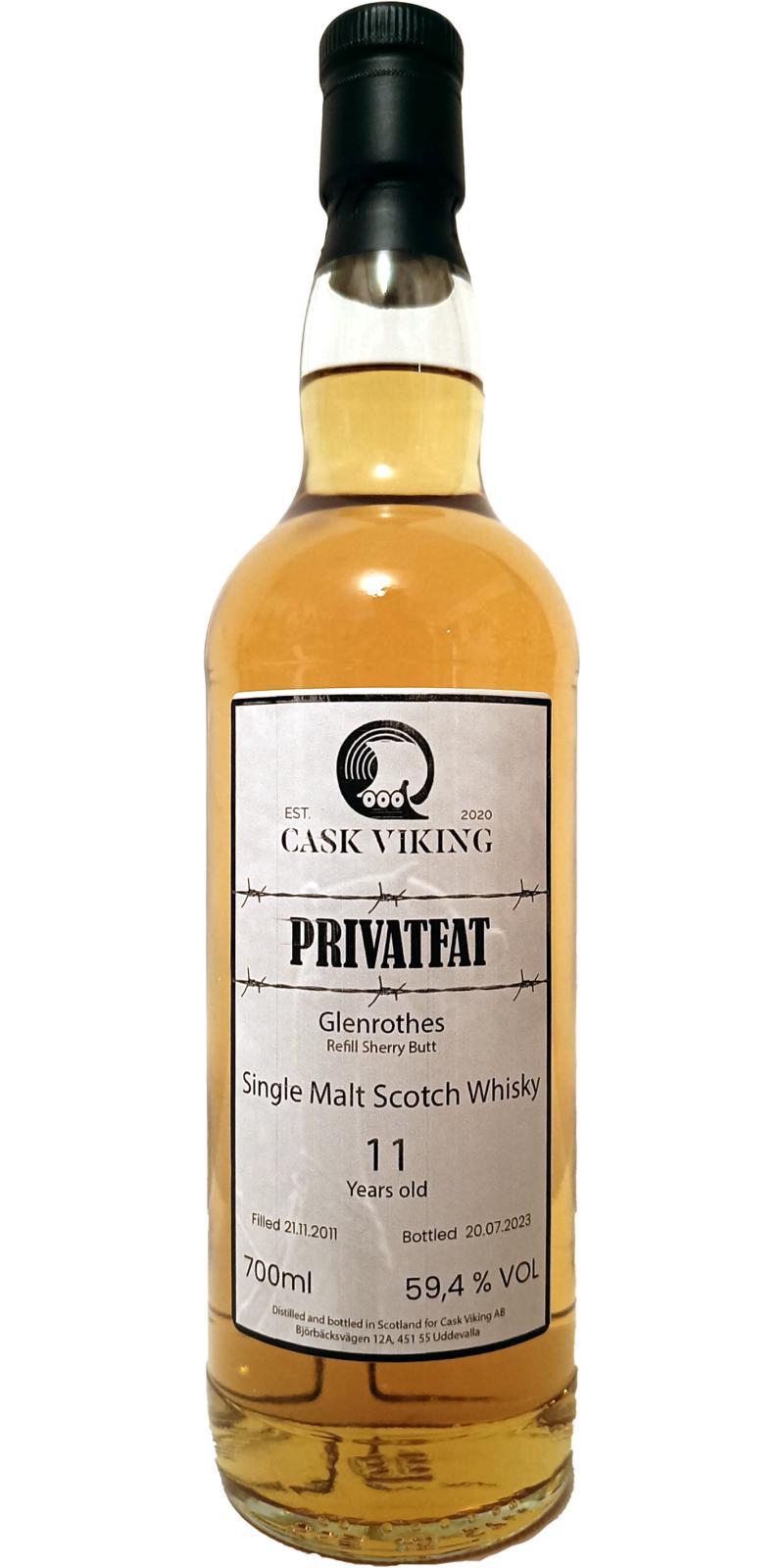 Glenrothes 2011 UD Privatfat