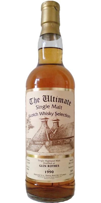 Glenrothes 1990 vW The Ultimate