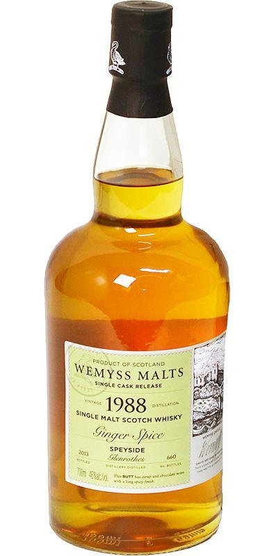 Glenrothes 1988 Wy Ginger Spice