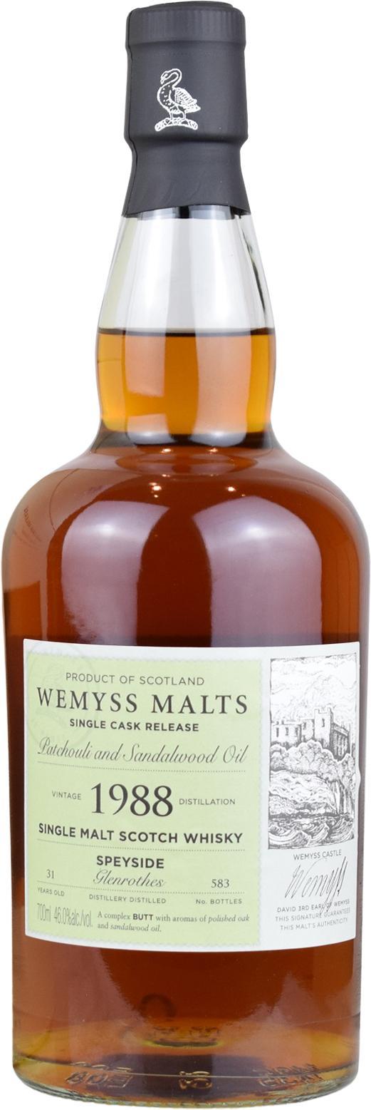 Glenrothes 1988 Wy Patchouli and Sandalwood Oil