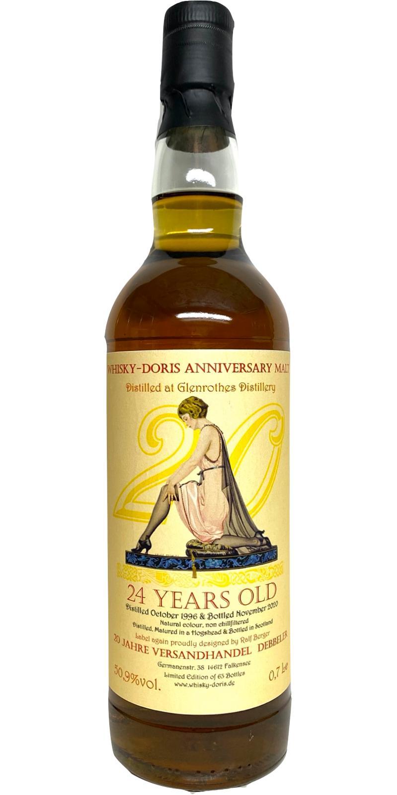 Glenrothes 1996 WD 20th Anniversary Edition