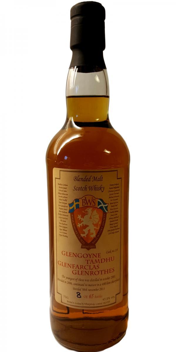 Blended Malt Scotch Whisky 2001 WhB Private Cask