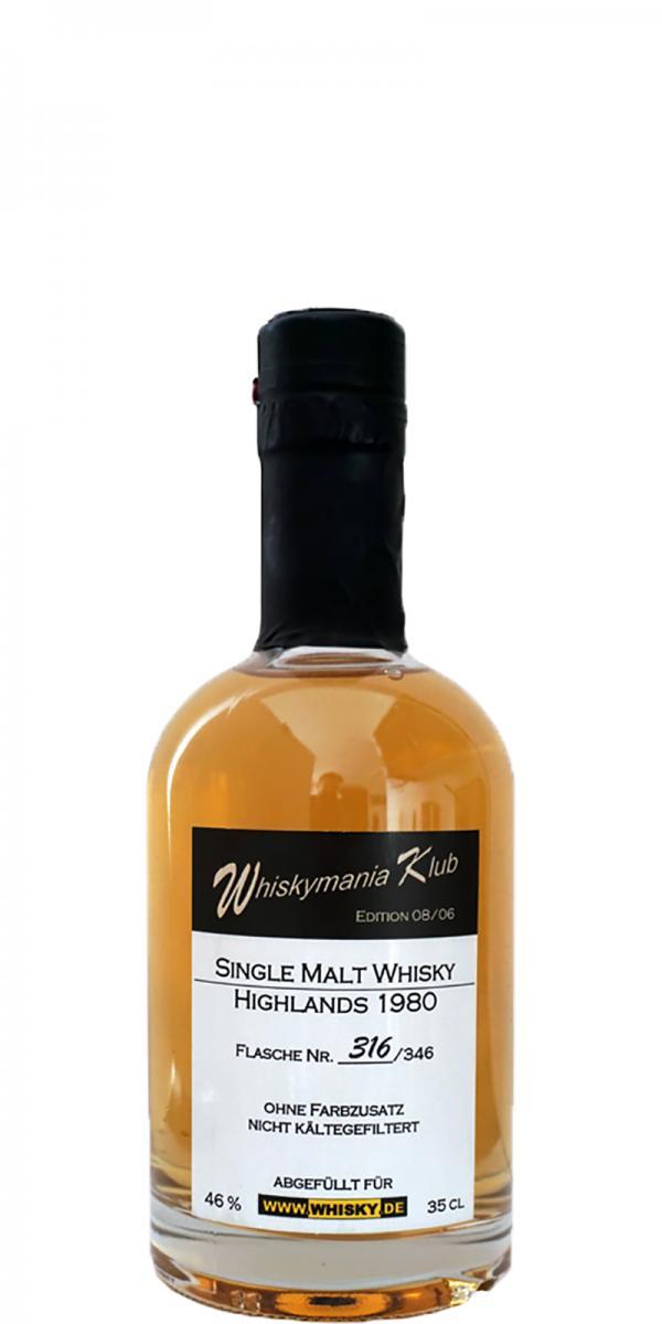 Whiskymania Klub 1980 - Highlands Wm.de Edition 08/06