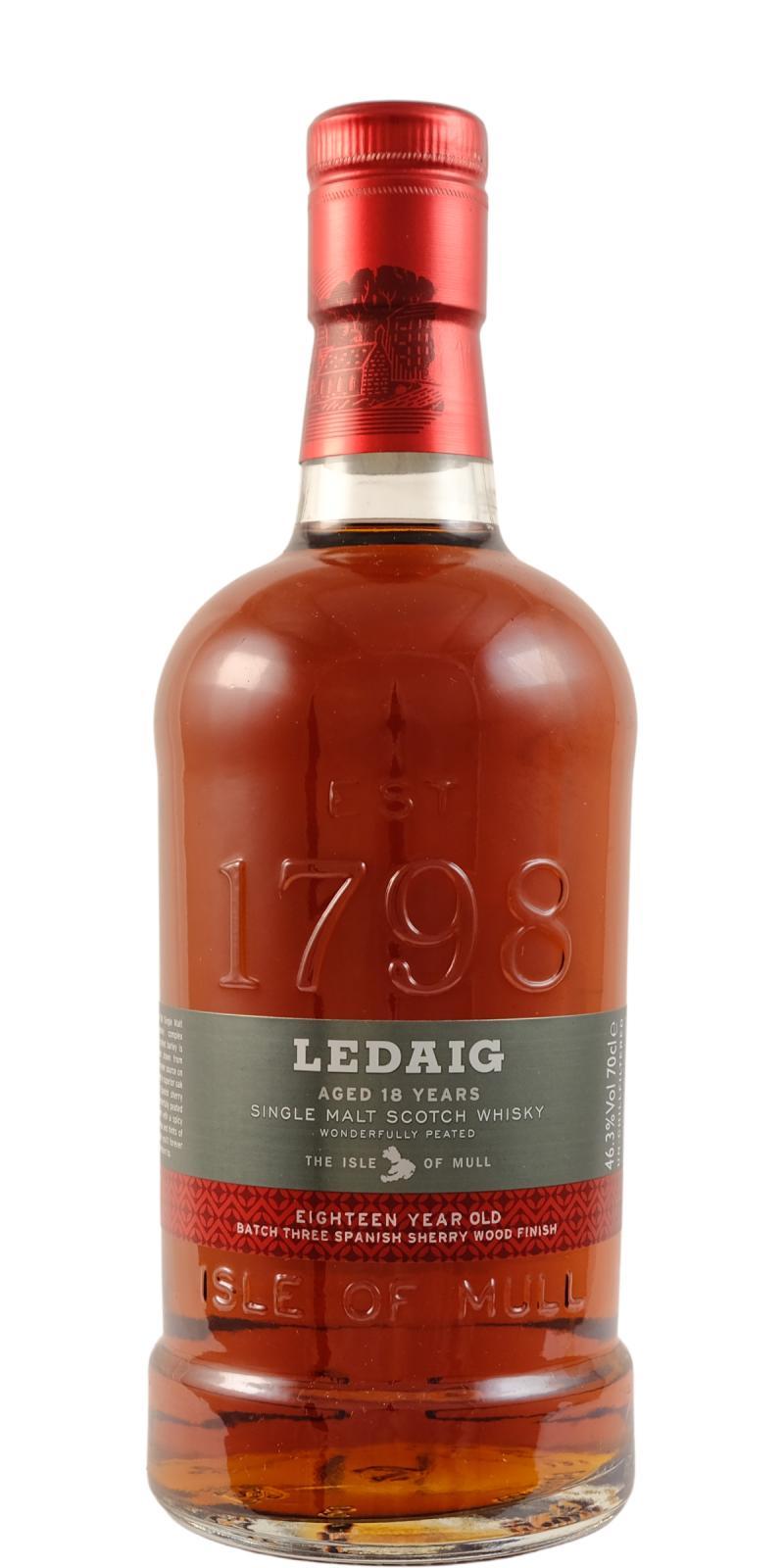 Ledaig 18-year-old  Limited Release - Batch No. 03