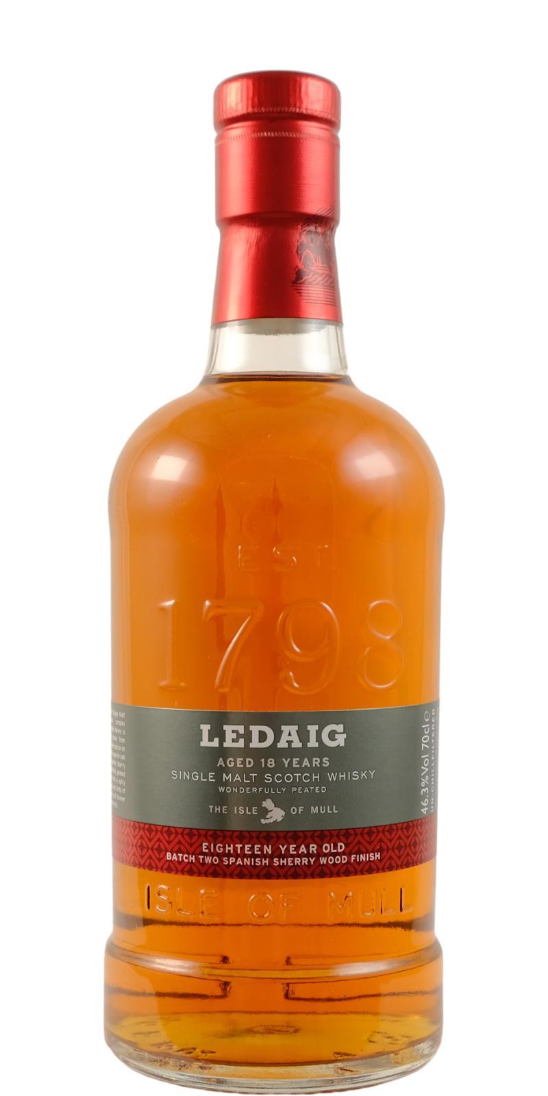 Ledaig 18-year-old  Limited Release - Batch No. 02