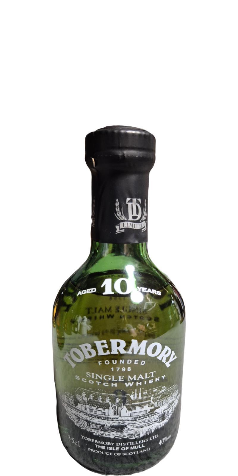 Tobermory 10-year-old  Green Dumpy Bottle