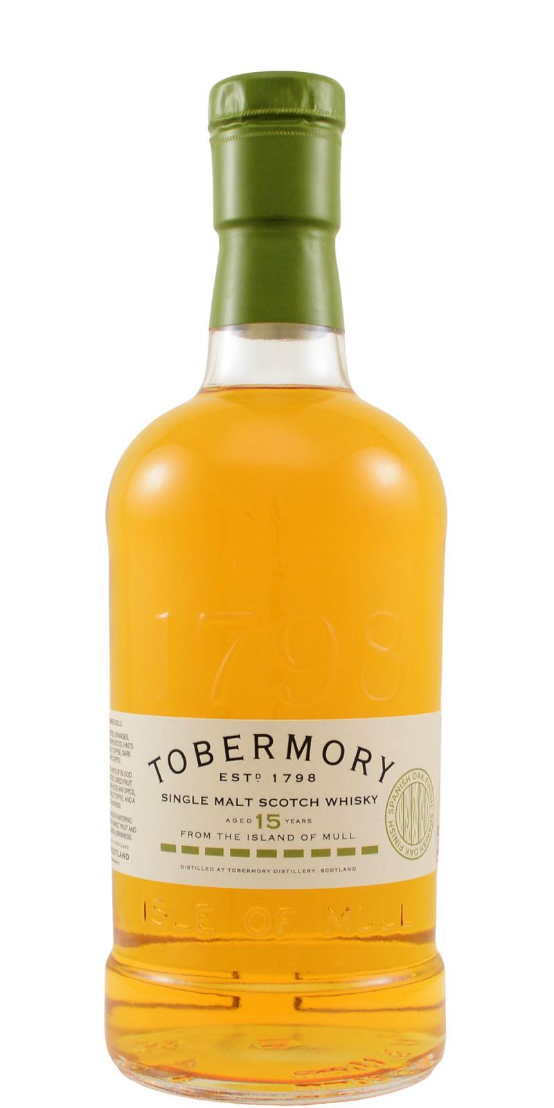Tobermory 15-year-old  Spanish Oak Finish