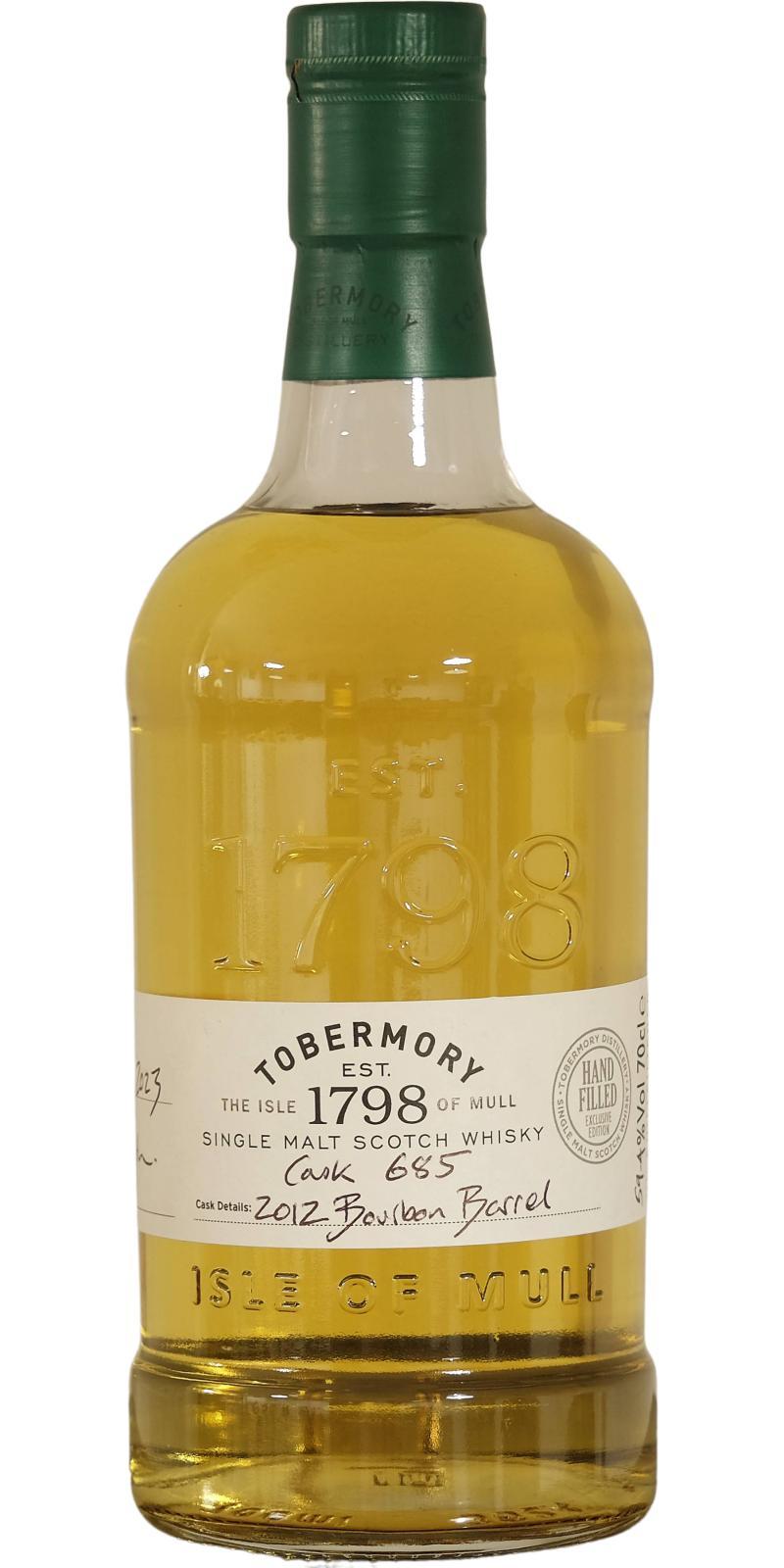 Tobermory 2012  Distillery Exclusive Handfilled