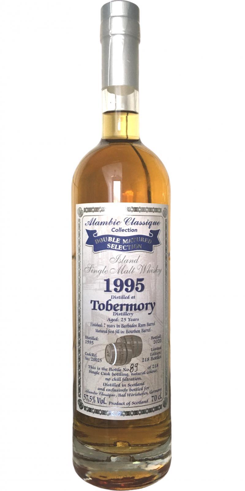 Tobermory 1995 AC  Double Matured Selection