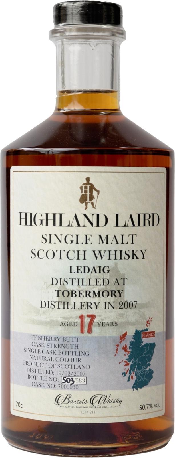 Ledaig 2007 BRI  Highland Laird